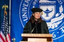 Kelly Ayotte speaking at commencement ceremony