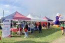 Crowd at outdoor career expo