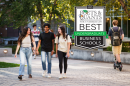 Students walking outside of UNH Paul College