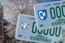 UNH license plate decal image