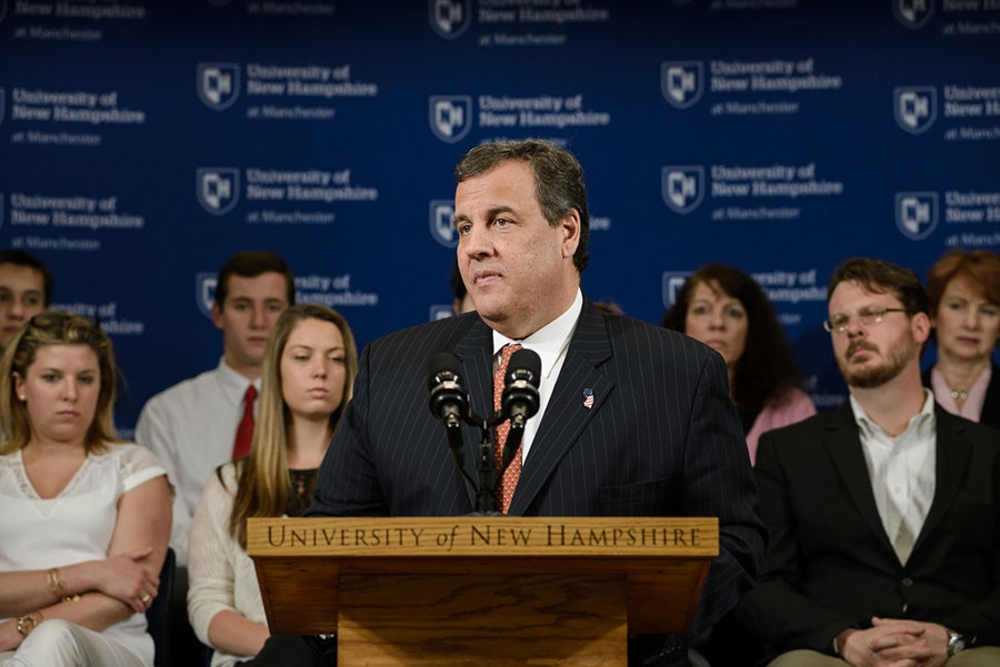 Chris Christie at UNH Manchester