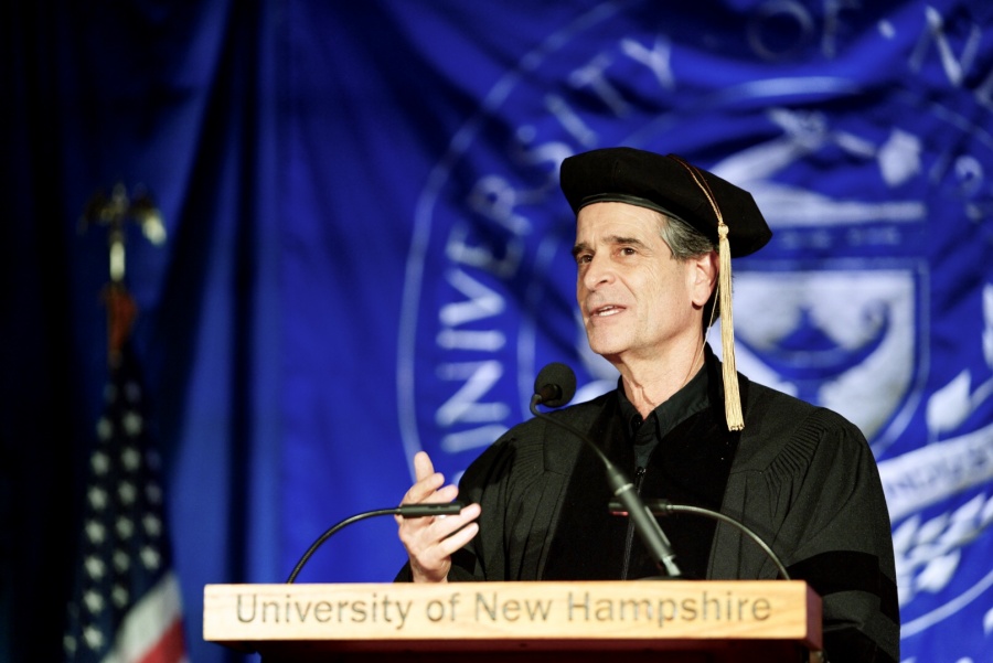 Inventor Dean Kamen address UNH Manchester graduates during commencement 2018