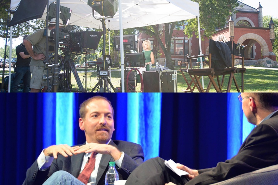 Andrea Mitchell and Chuck Todd visit UNH