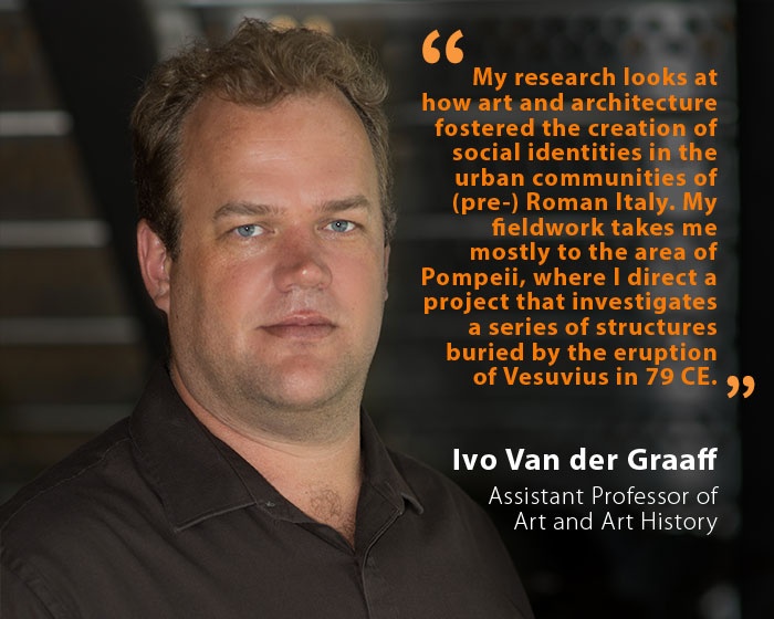 Ivo Van der Graaff, UNH Assistant Professor of Art and Art History, and quote